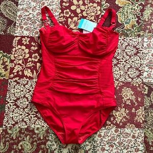 PrimaDonna One Piece. Never Worn. Color-True Red. Size-E